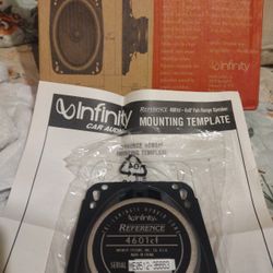 Infinity 4x6 speakers reference series 