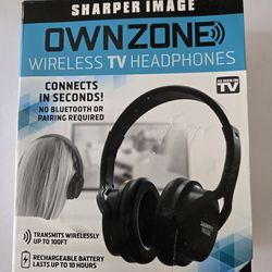 Own zone wireless TV headphones
