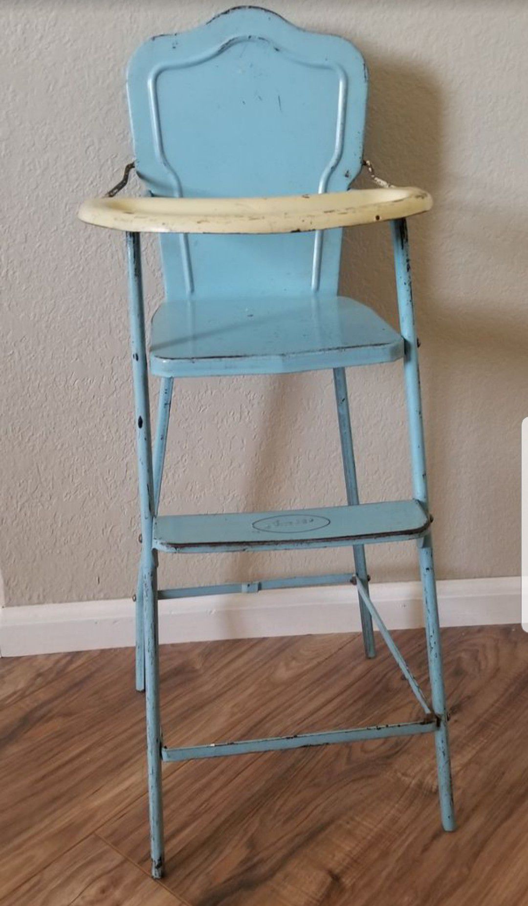 Antique baby doll high chair