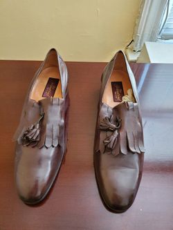 Paolo Ferracini Dark Brown Tassel Dress Shoes Size 11