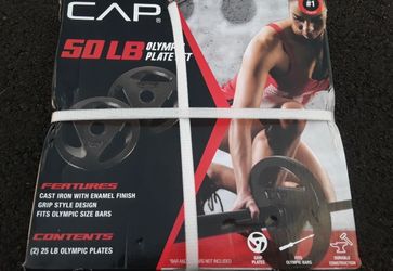 CAP 50lb Olympic Plate Set (2 x 25lb)