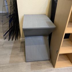 Gray side table