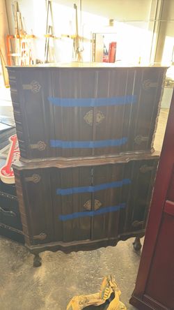 Vintage 1930’s corner liquor cabinet