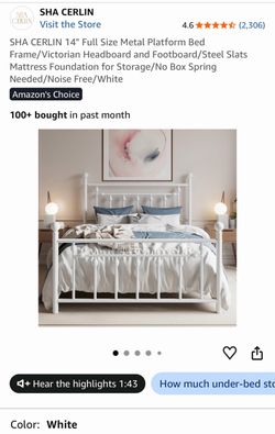 Full size metal bed frame