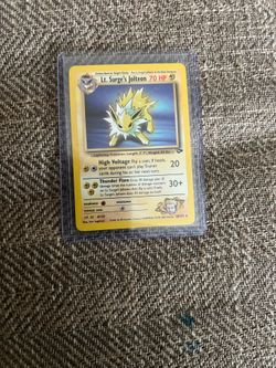 Lt.Surge’s Jolteon Non holo Rare Pokemon card
