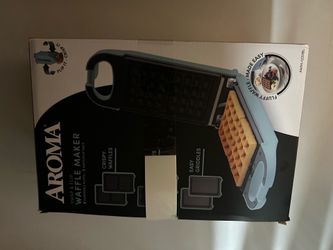 AROMA SWAP & FLIP WAFFLE MAKER 6 SWAPPABLE PLATES