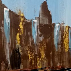 Hand-Painted Original Abstract Painting