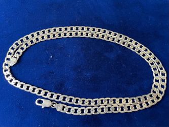 CUBAN LINK 925 SILVE PLATED CHAIN 24 INCH