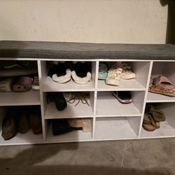 Costway 9‑Cube Shoe Storage Bench