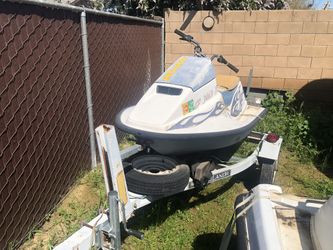 Jet ski and trailer