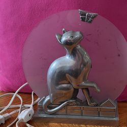 Vintage Cat Lamp