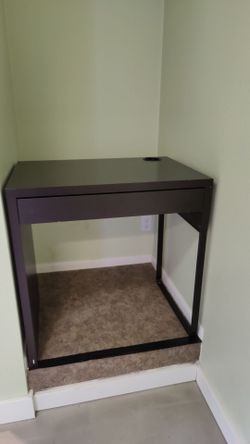 Black Writing Desk with Cable Management