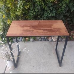 Natural Reclaimed Wood Table 31 1/2” W X 13” D X 28” T