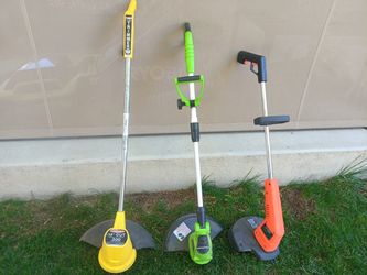 3 Various Electric Trimmers Weed Eaters Lawn Edgers $50 each