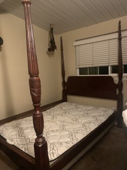 4 Pole Queen Bed Frame