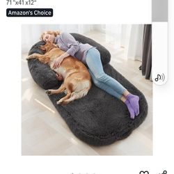 Foldable man dog bed orthopedic memory foam size 71"x41x12" new in box pick up in Pomona $60