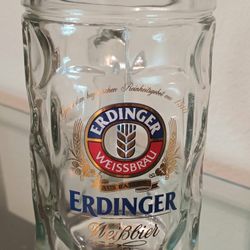 Original Glass Pint Erdinger Weissbier (Germany) 0.5 L