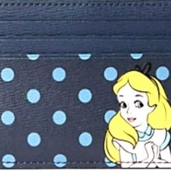Kate Spade Disney New York Alice Credit Card Holder NWT