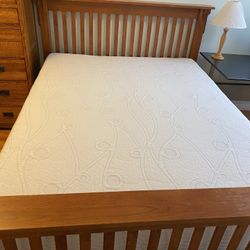 Queen Size Bed Set (wood Bed Frame, Mattress , Box Spring)