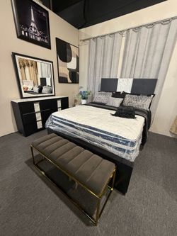 4 PC QUEEN BEDROOM SET