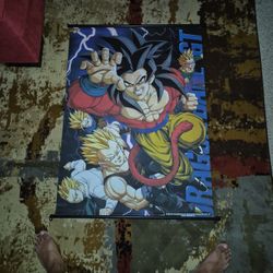 43 length by 31 width
DRAGONBALL GT wallscroll