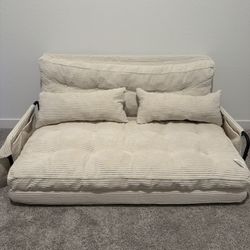 Adjustable Floor Sofa Couch With 2 Pillows 