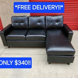 Beautiful L Shaped Sofa with Reversable Chaise/Ottoman