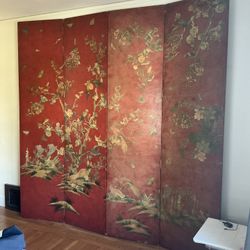 Theodore Alexander Vietnamese Four Panel Screen 