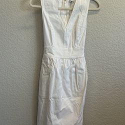 Marissa Webb Contemporary White canvas midi Dress