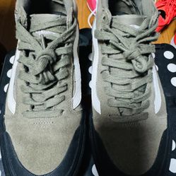 Gently Used Army Green Or Olive Green Vans Men Size 7 