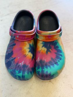 Men’s Crocs Bistro Tie-Dye Work Clogs – Size 14