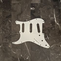 Left Handed White Stratocaster Pickguard