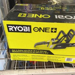 Ryobi P546BTL ONE + 10" Cordless Battery Powered 18V Chainsaw NEW IN BOX