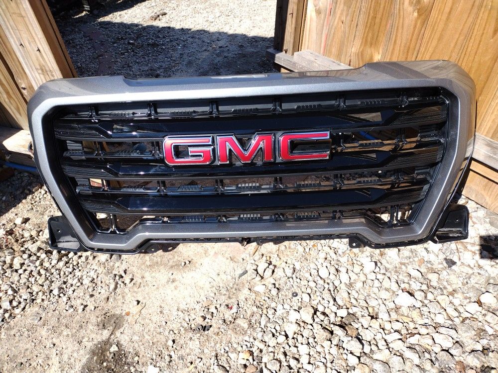 2019 To 2022 GMC Sierra 1500 Black And Gray Painted Grill OEM Part