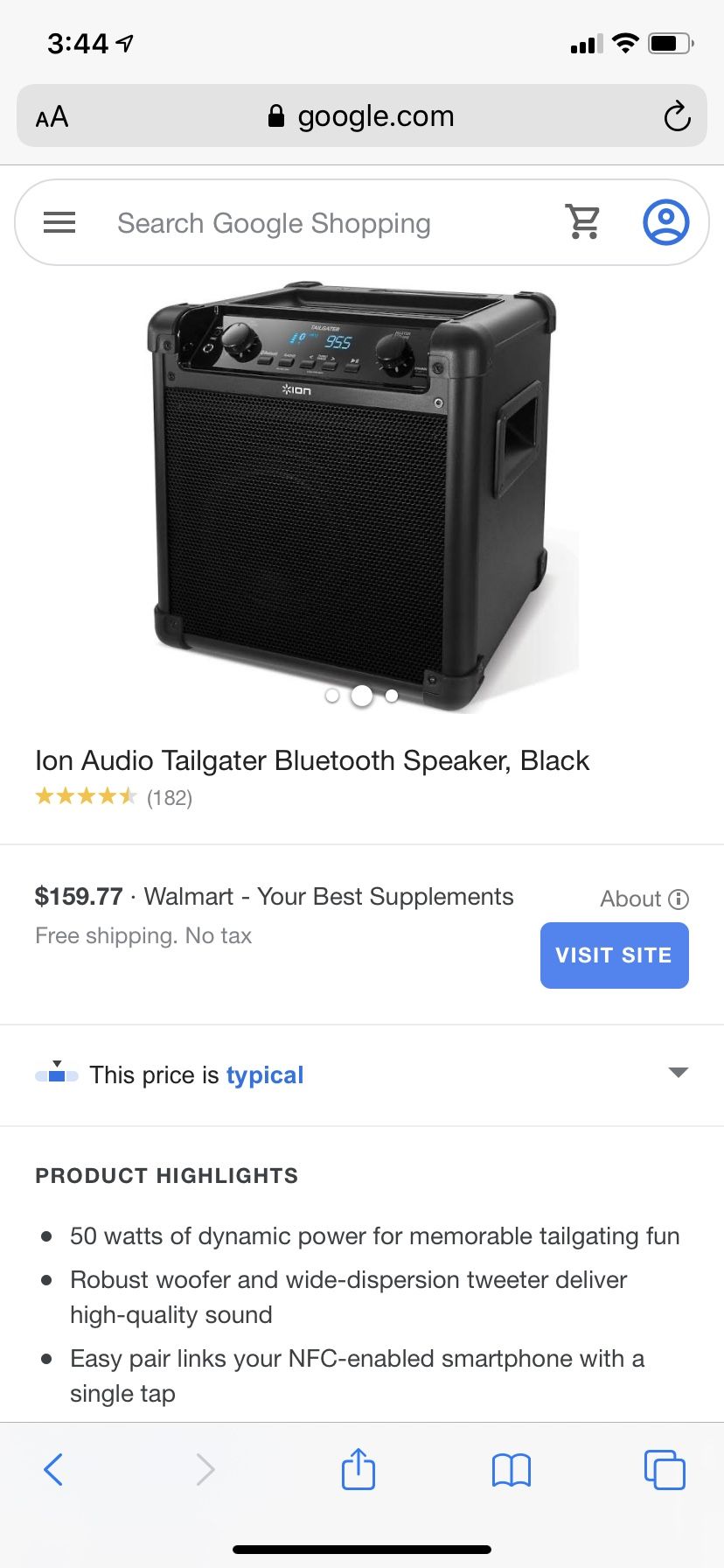 Ion Bluetooth speaker