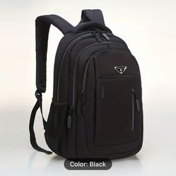 1pc Large Capacity Backpack, Men Laptop Backpacks, High School Students Bag For Teen Boy Gril, Multi-layer Design Backpack, Spine Protection Backpack,