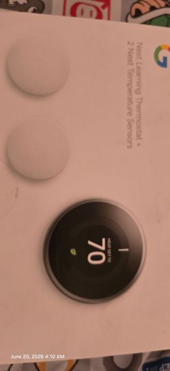 New sealed nest 3rd gen thermostat with 2 temperature sensors