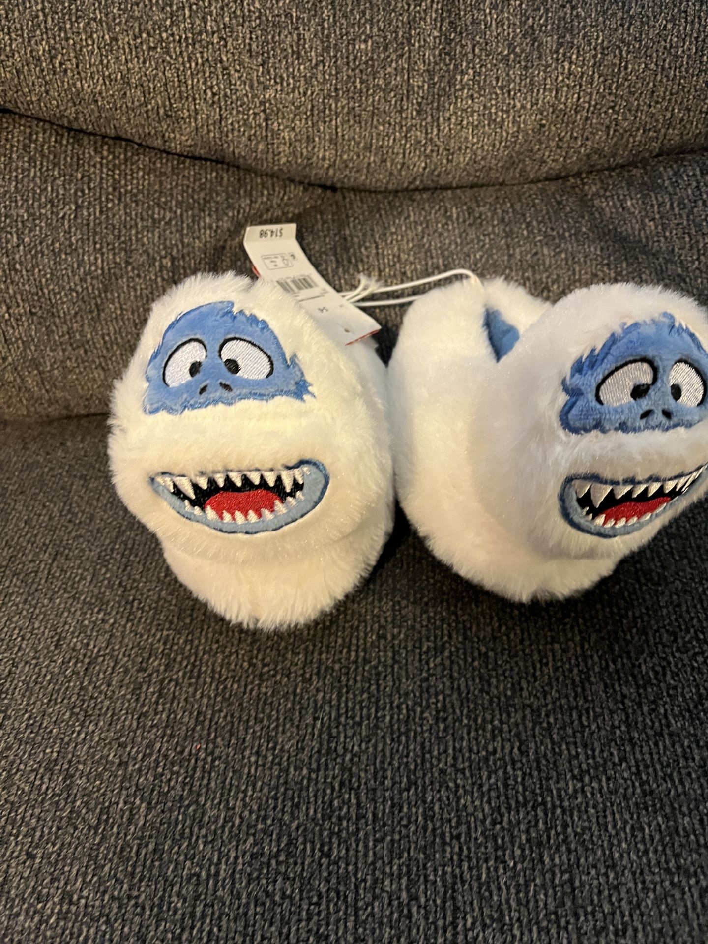 Abominable Snowman Slippers size toddler size 5-6