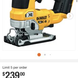 20V MAX XR Cordless Brushless Jigsaw (Tool Only)