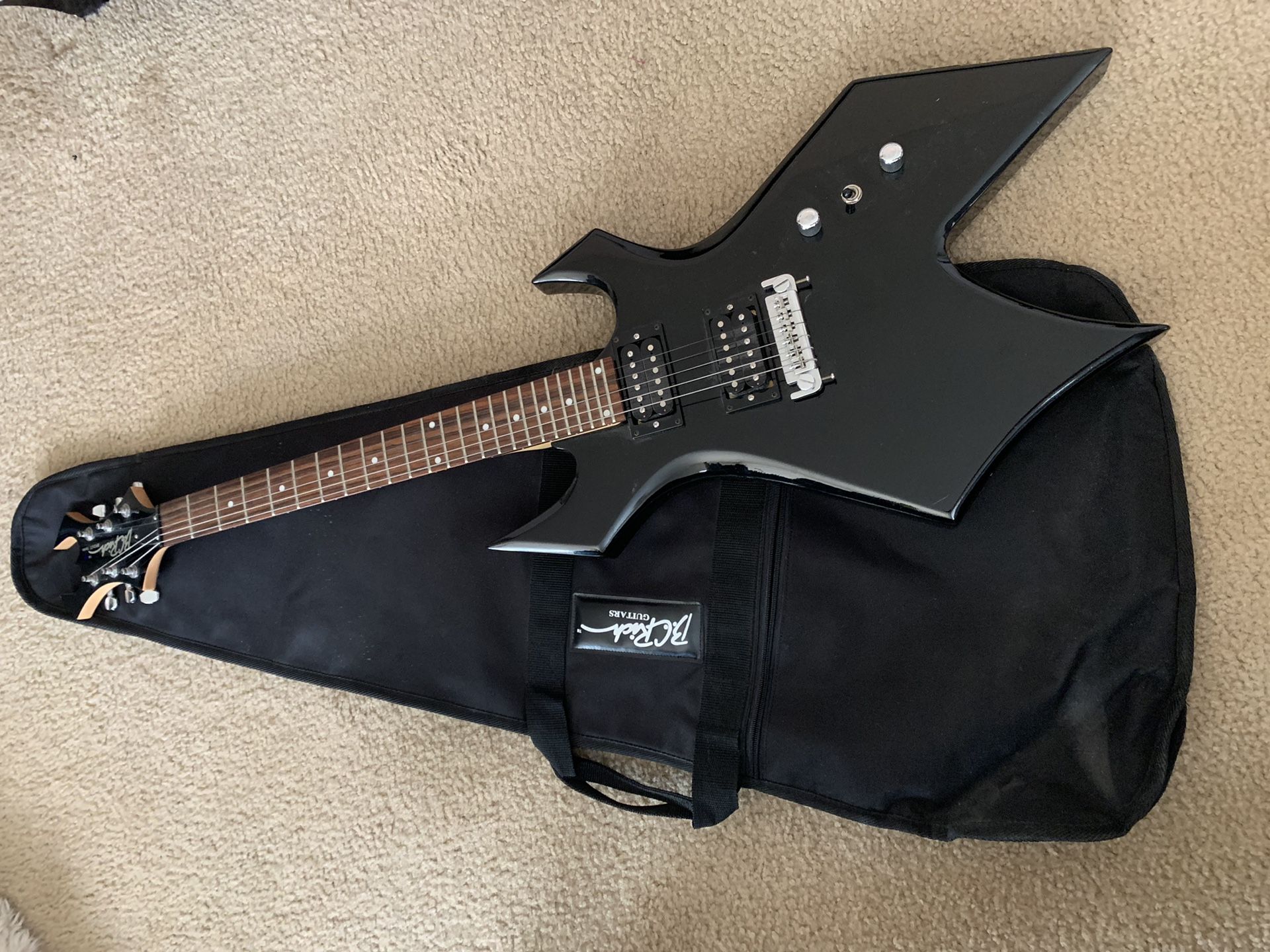 B.C. Rich Electric Guitar + Bag Case