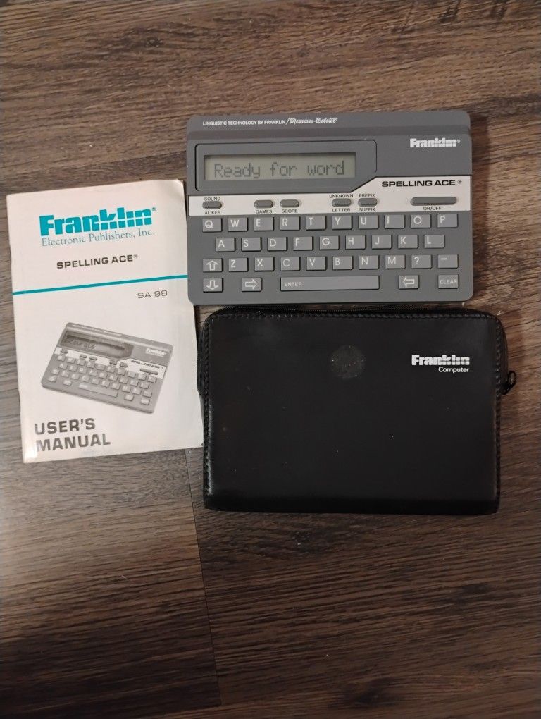 Franklin Spelling Ace Sa-98 W/Case &Guide