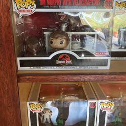 Funko Pop Moment Tim Murphy With Velociraptors #1199
