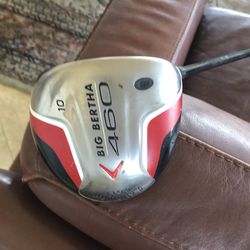 Callaway Big Bertha RH 460 Driver 10 degrees Aldila 55 graphite regular shaft new grip