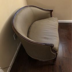 Antique French Country Love Seat 