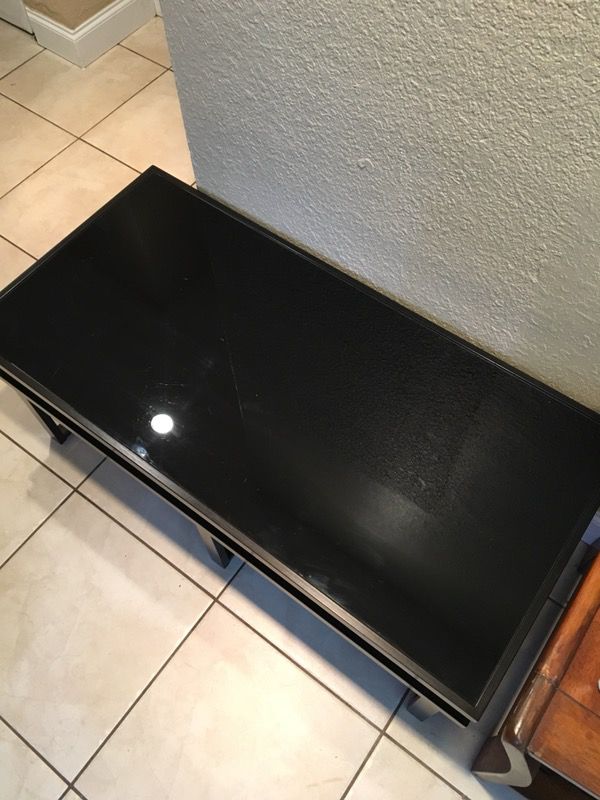 Glass top center table/tv table metal structure