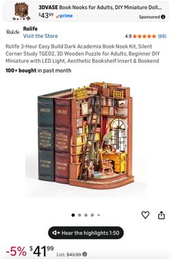 Book nook kit