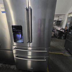 KITCHENAID 4 DOOR STAINLESS STEEL REFRIGERATOR