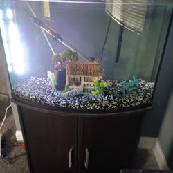 46 Gallon flat Back Bow Front 