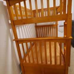 Atlantic Furniture Bunk Bed with 2 Raised Panel Bed Drawers, Twin/Twin

