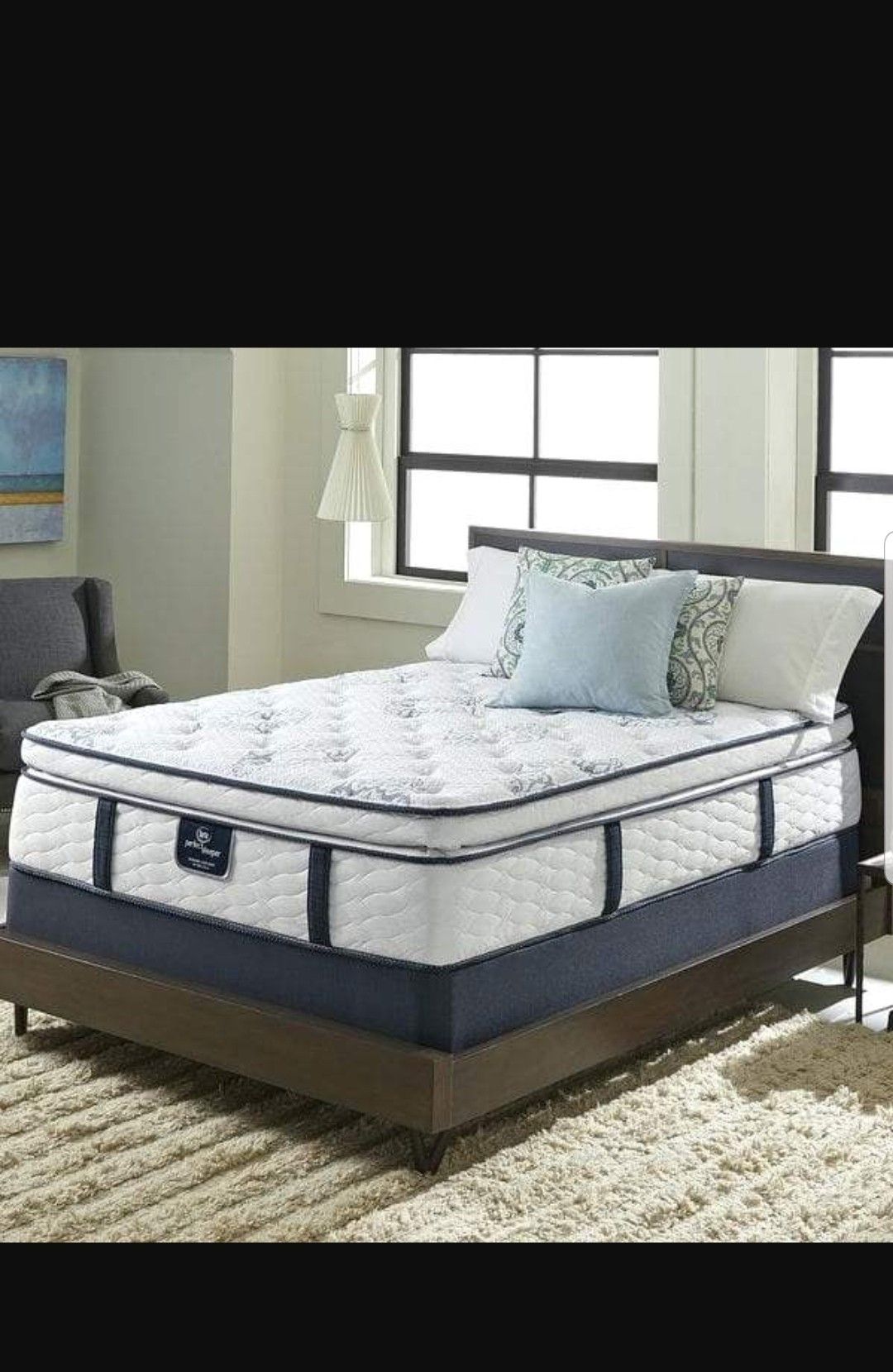 Serta SmartREACT Southton 15” Super Pillow Top Full Mattress Set